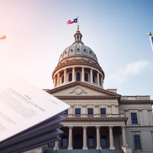 Texas Capitol building during a legislative session