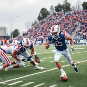 Texas Longhorns team during a football game