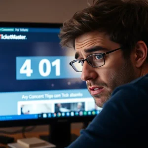 User facing TicketMaster Error 401 on computer screen