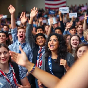 Young conservatives rallying for Turning Point USA