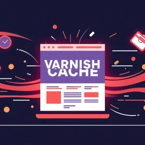 Illustration of Varnish Cache improving website performance
