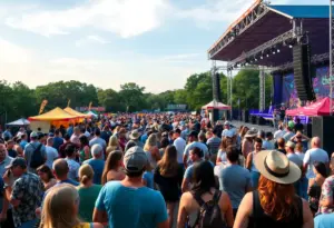 Crowd enjoying performances at Austin City Limits Music Festival 2025
