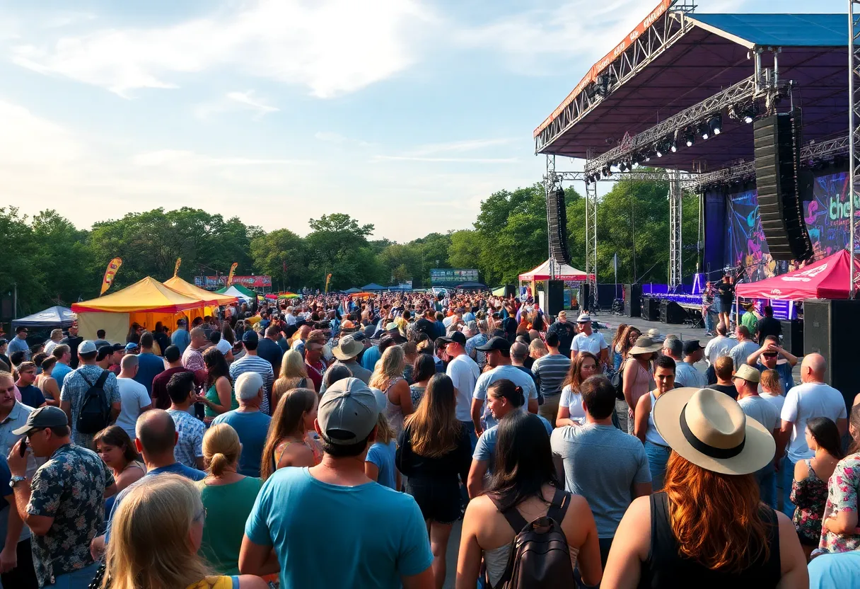 Crowd enjoying performances at Austin City Limits Music Festival 2025