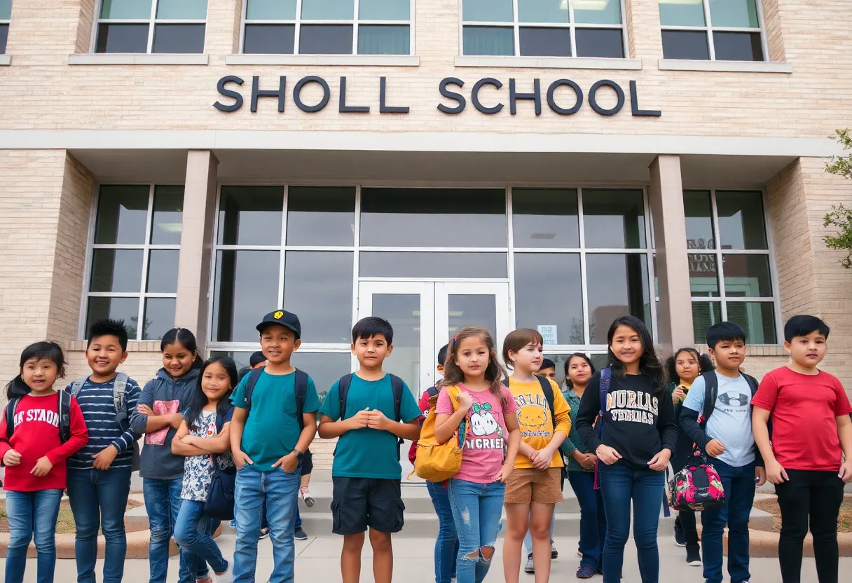 Students at a school in Austin, Texas, discussing Good Friday.