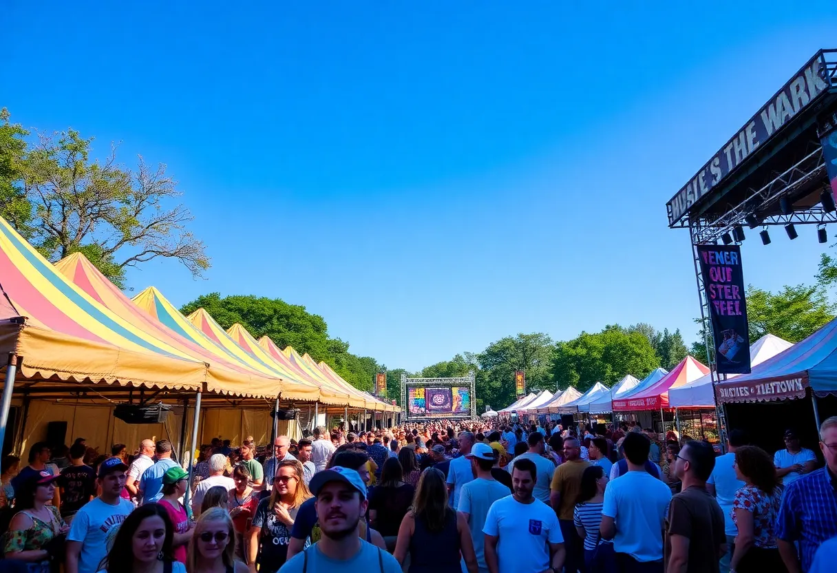 Crowd enjoying the Austin City Limits Festival at Zilker Park