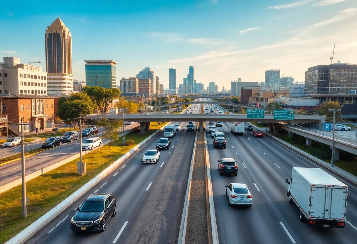 Scenic view of Austin roads highlighting its driver-friendly infrastructure.