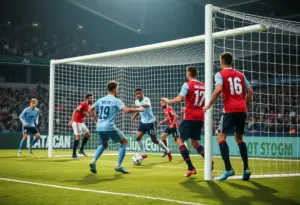 Action from the soccer match between Austin FC and LAFC