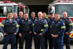Austin firefighters wearing ballistic vests for enhanced safety