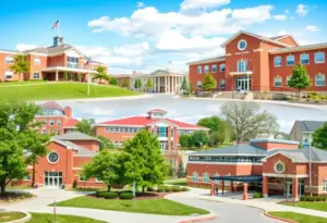 Collage of elementary and middle school campuses in Austin.