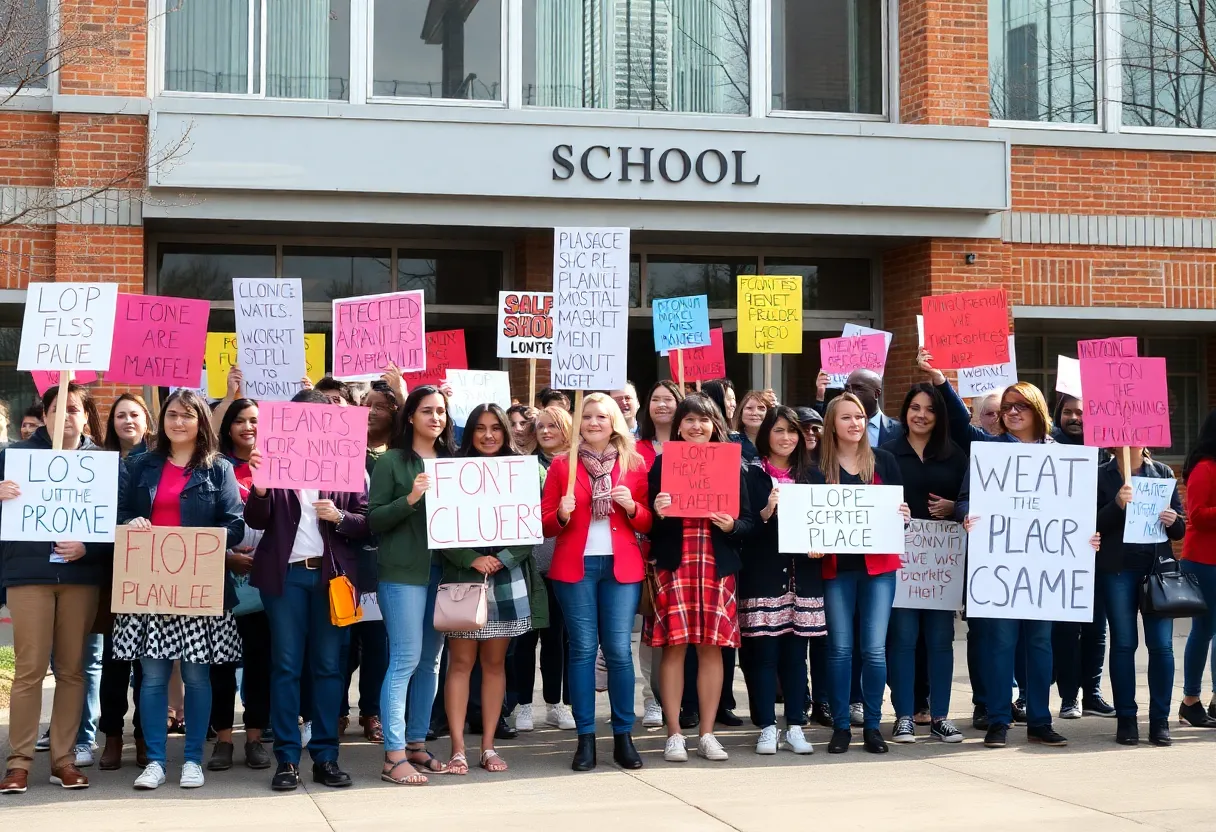 Protesters rally against school closures in Austin