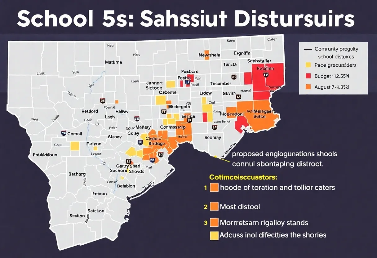 Map of Austin school closures proposal