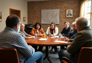 Concerned community members discussing safety after Kendrex White's outpatient approval