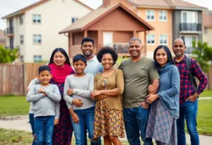 Diverse families united for support against evictions in Austin
