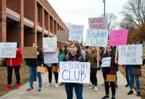 Student protest at David Douglas High School