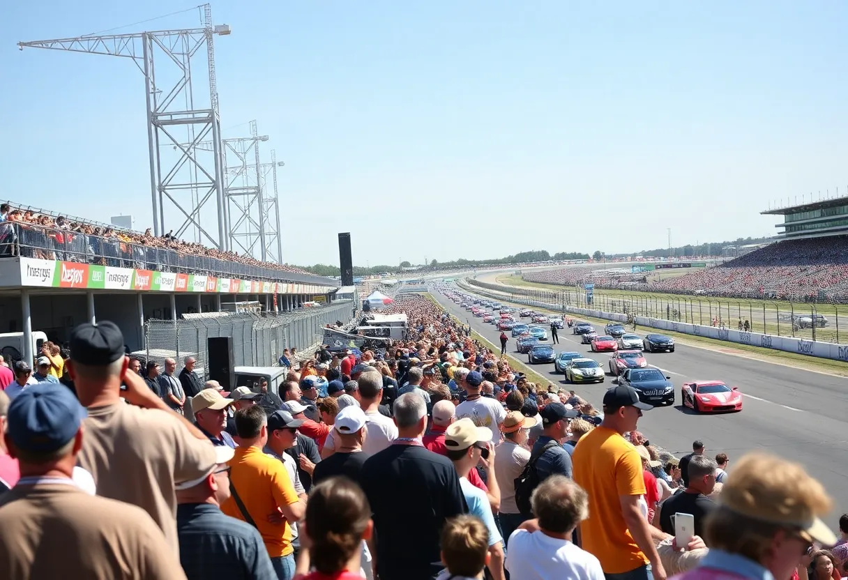 F1 Grid Gigs event with fans and live music at the racetrack