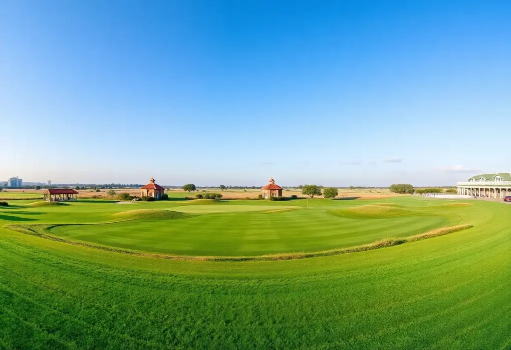 Panoramic view of the Good Good Championship golf course