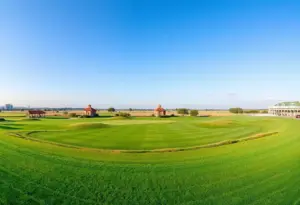 Panoramic view of the Good Good Championship golf course