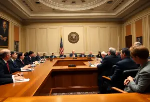 A meeting context illustrating the urgency of preventing a government shutdown