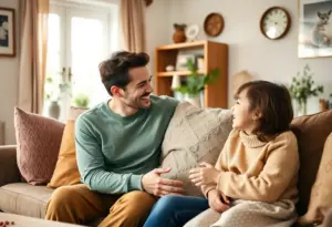 A warm home filled with family and love.