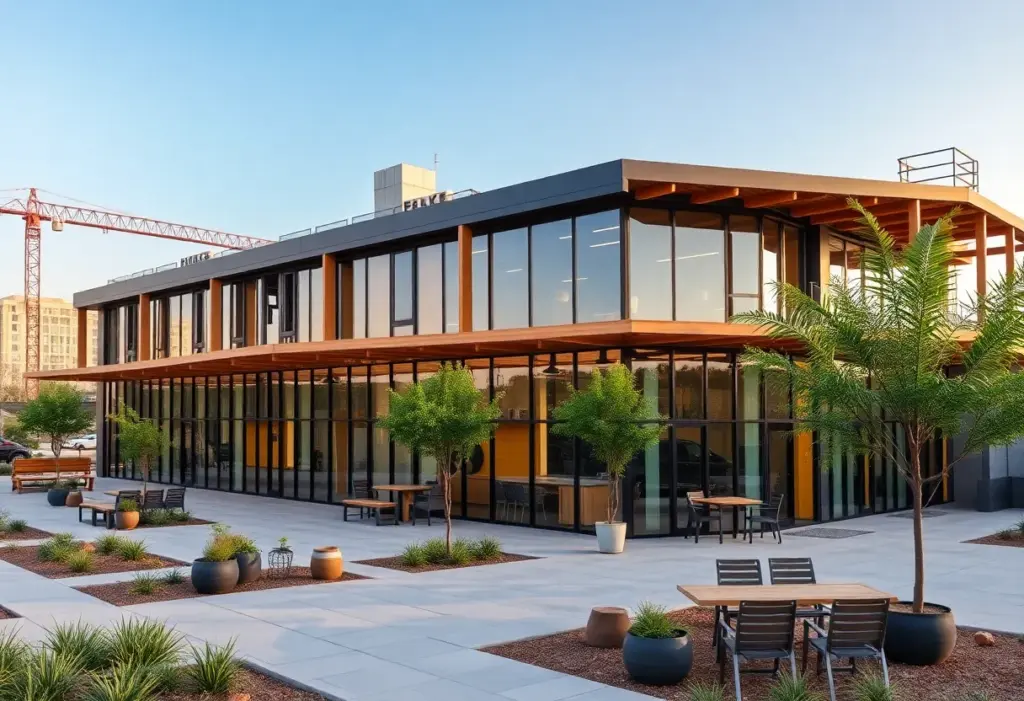 Rendering of Motive's new office building in Austin, Texas