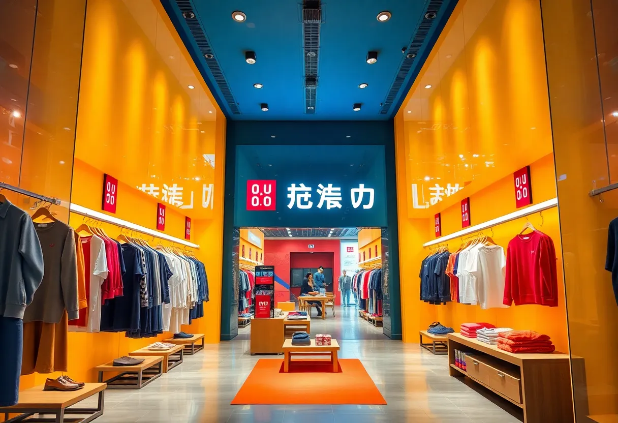 Concept image of a Uniqlo store interior.