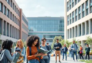 University of Texas campus showcasing student diversity