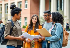 Students at the University of Texas engaging in gender studies discussions
