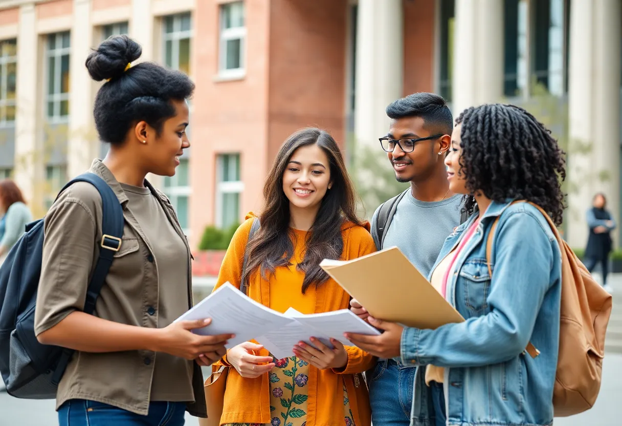 Students at the University of Texas engaging in gender studies discussions
