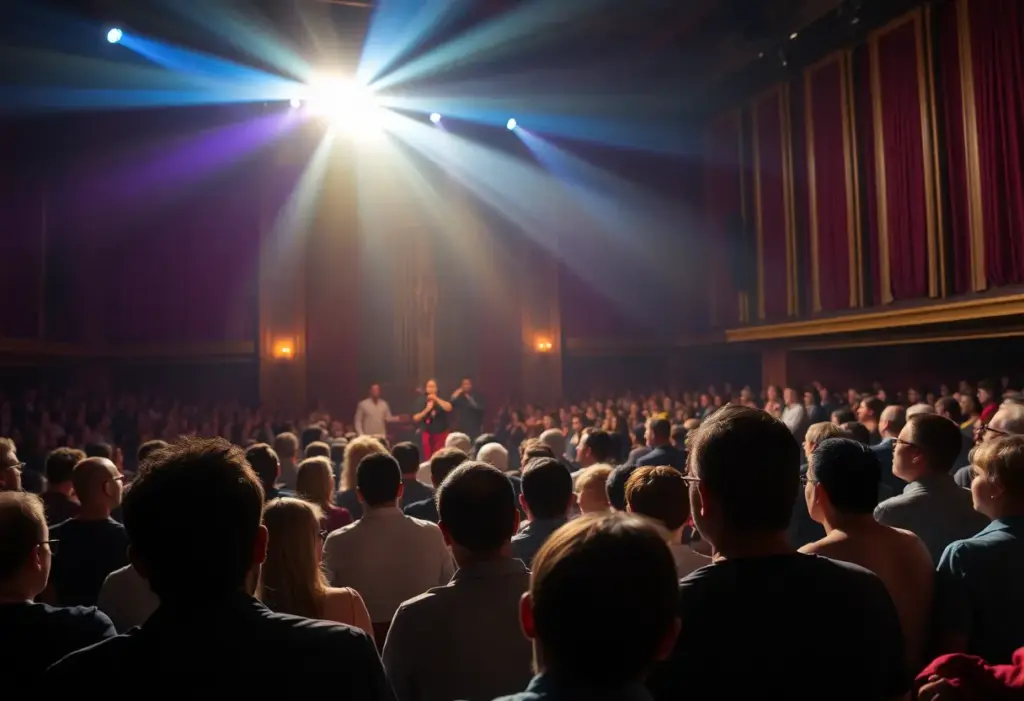 Alyssa Allgood performing on stage at Winter's in Austin.