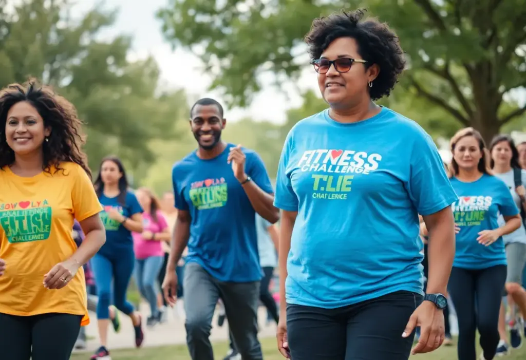 Residents participating in the Austin Move Your Way fitness challenge
