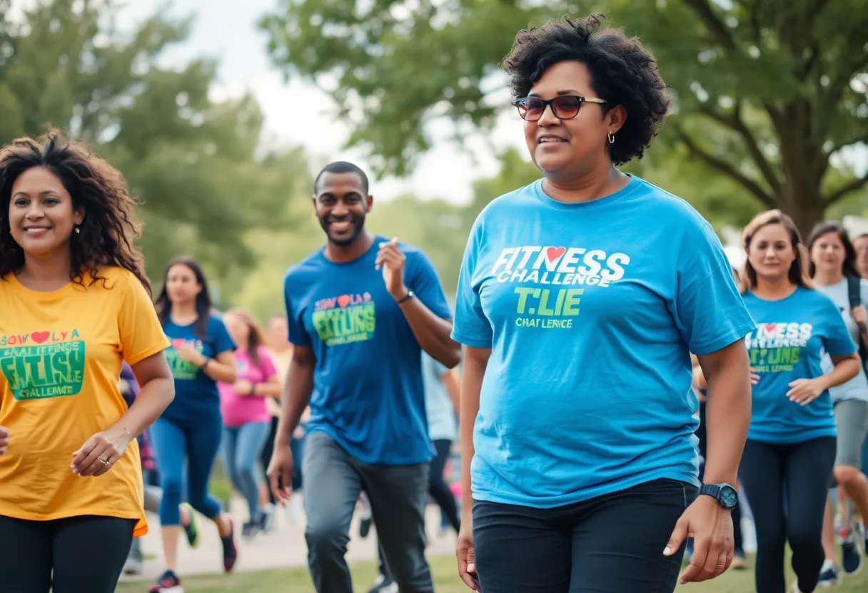 Residents participating in the Austin Move Your Way fitness challenge