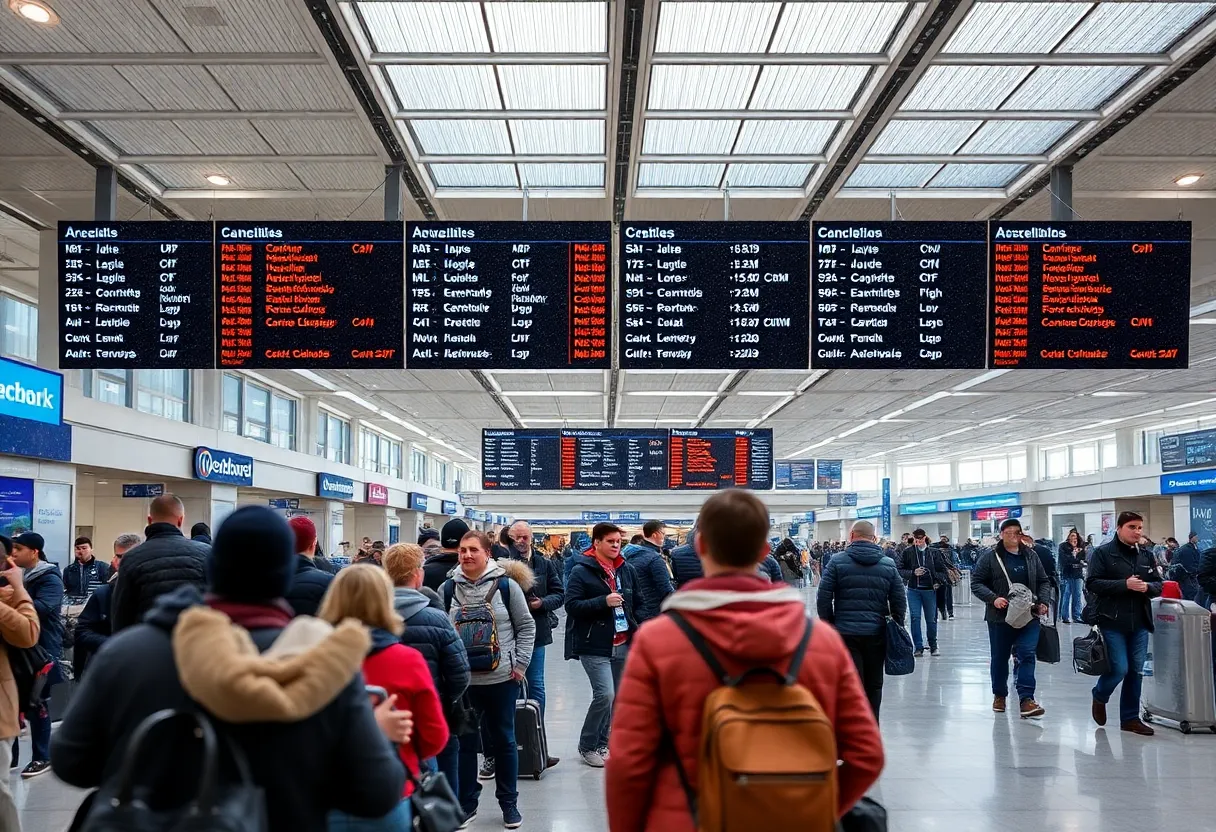 Travelers at Dallas Airport facing delays due to severe weather