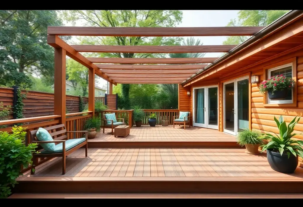 An exceptional deck built by Precision Deck Builders in Austin, showcasing outdoor living space.