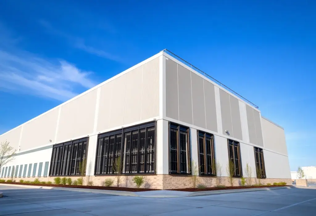 Exterior view of Element Critical's new data center in Katy, TX