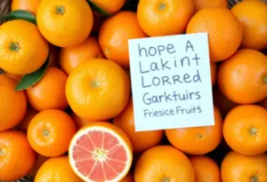 Assorted fresh fruits including oranges, grapefruit, and mandarins in a basket.