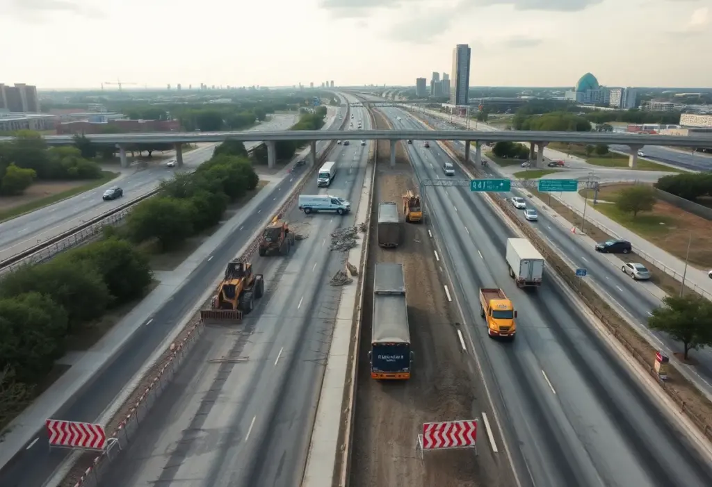 Construction site of U.S. 183 MoPac in Austin, Texas