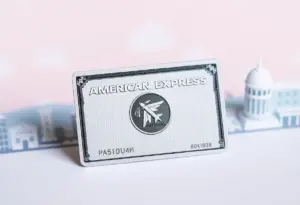 American Express Platinum Card displayed with its luxury benefits