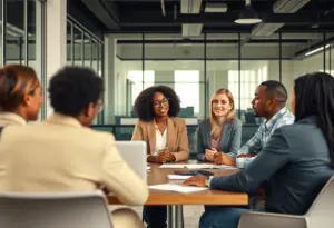 Meeting of Austin Bank's executive leadership team