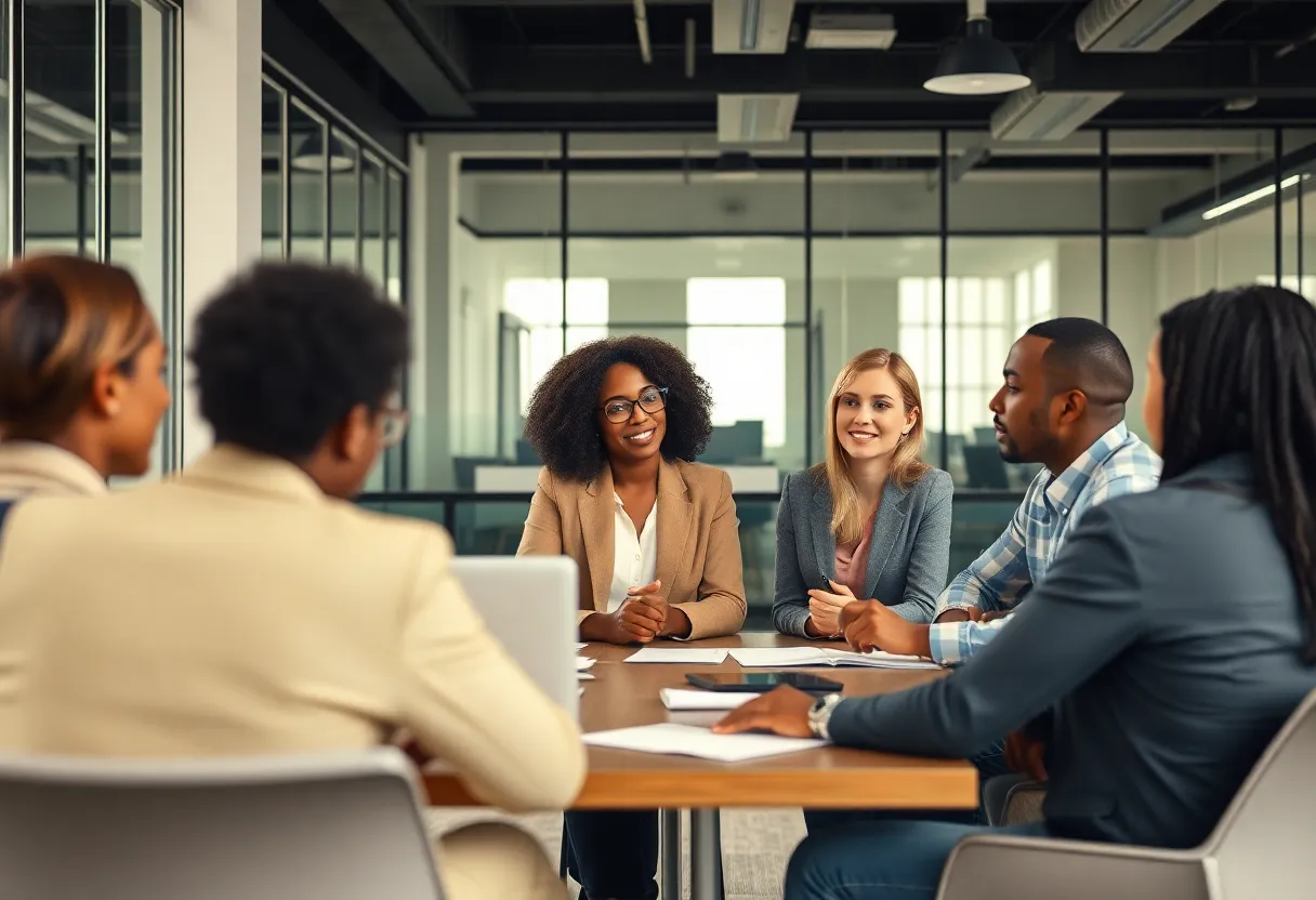 Meeting of Austin Bank's executive leadership team