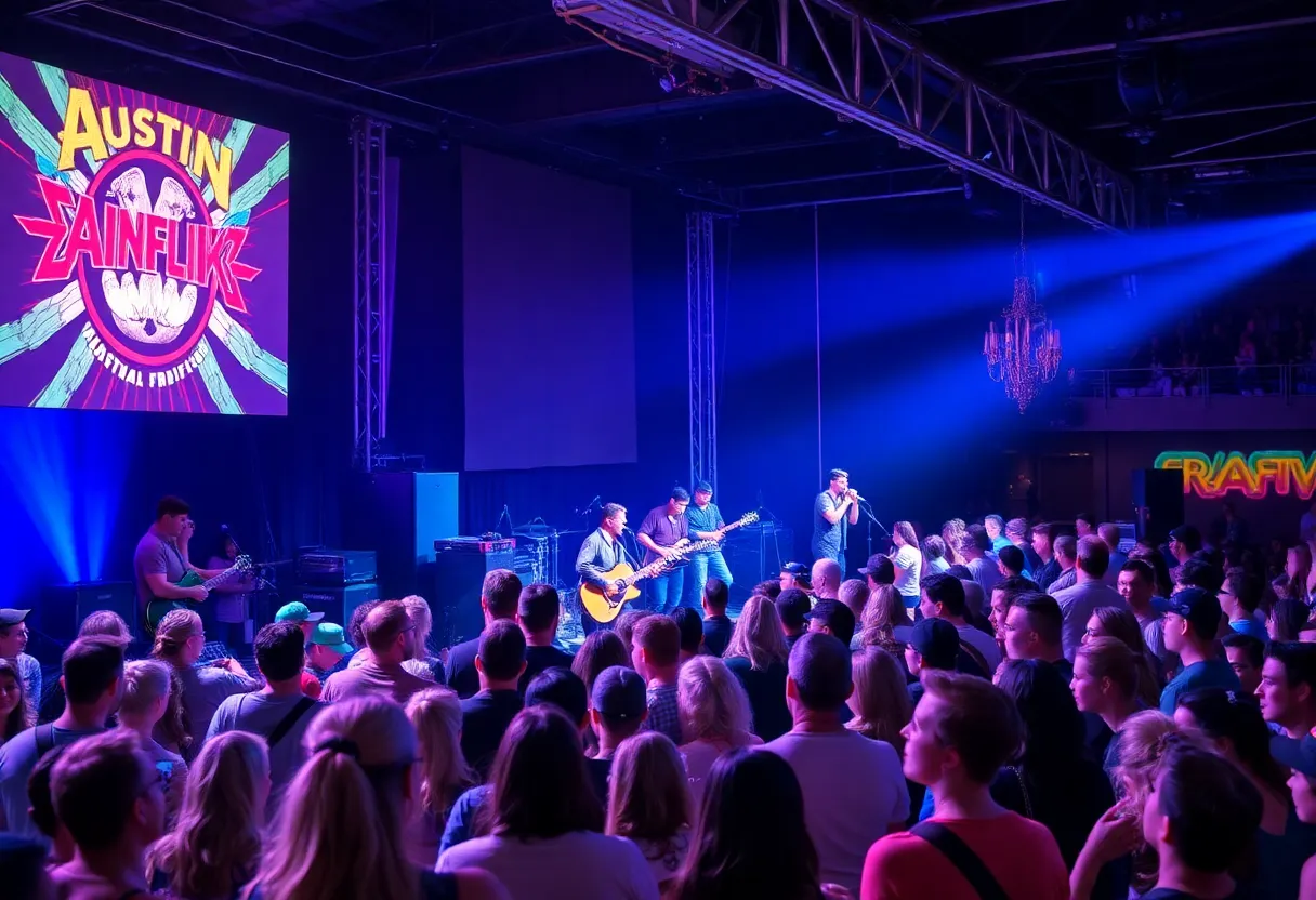 Audience enjoying live music at Austin Free Week