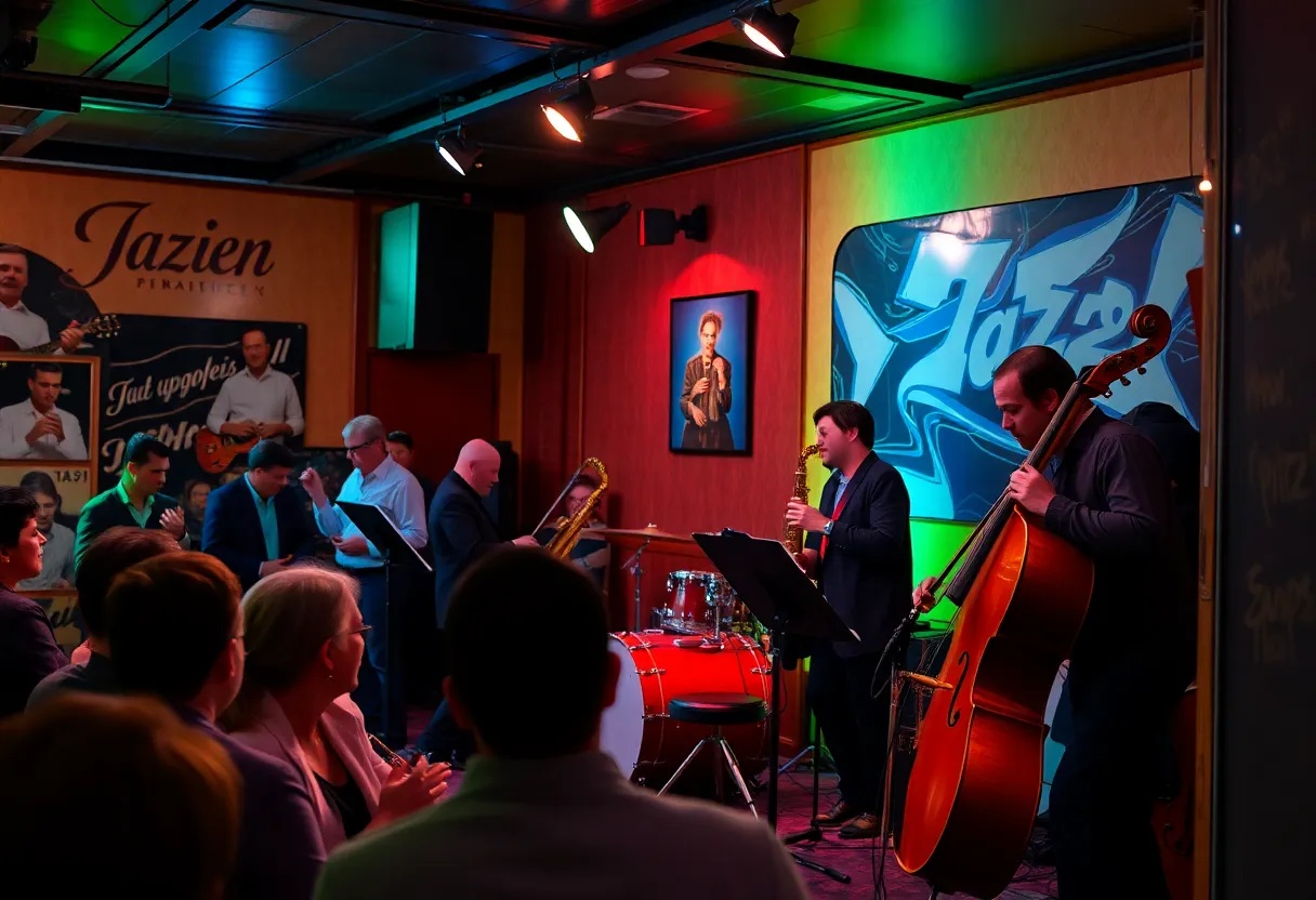 Jazz band performing at Whisler's in Austin