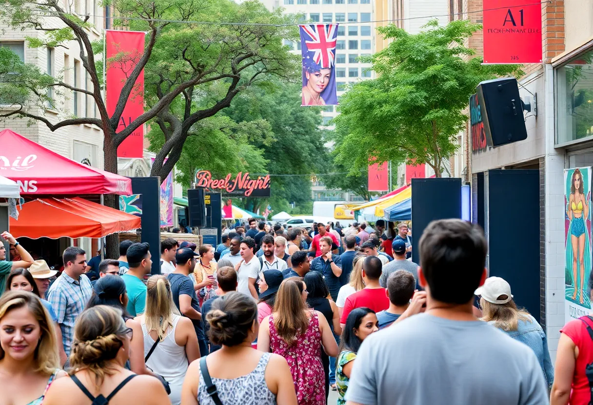 Crowd enjoying a live music performance in Austin