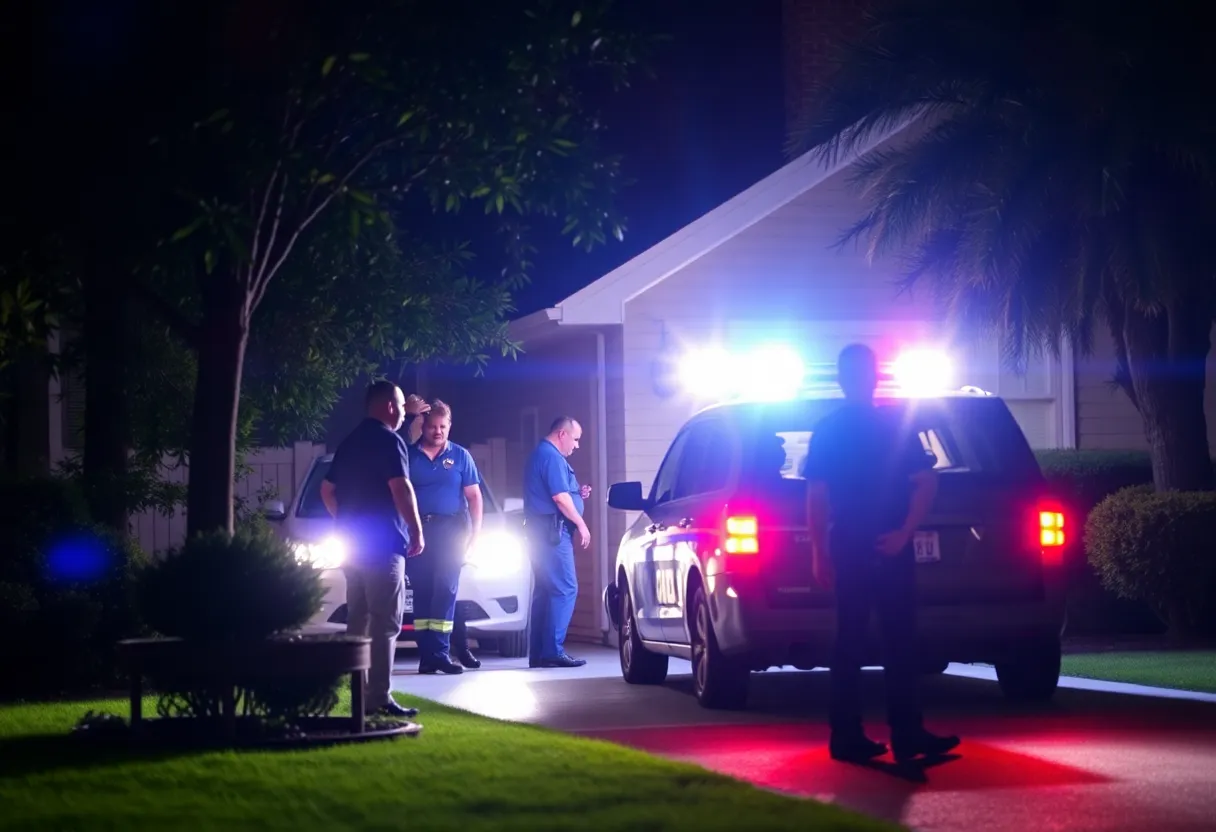 Police operation in Austin, Texas rescuing an individual.