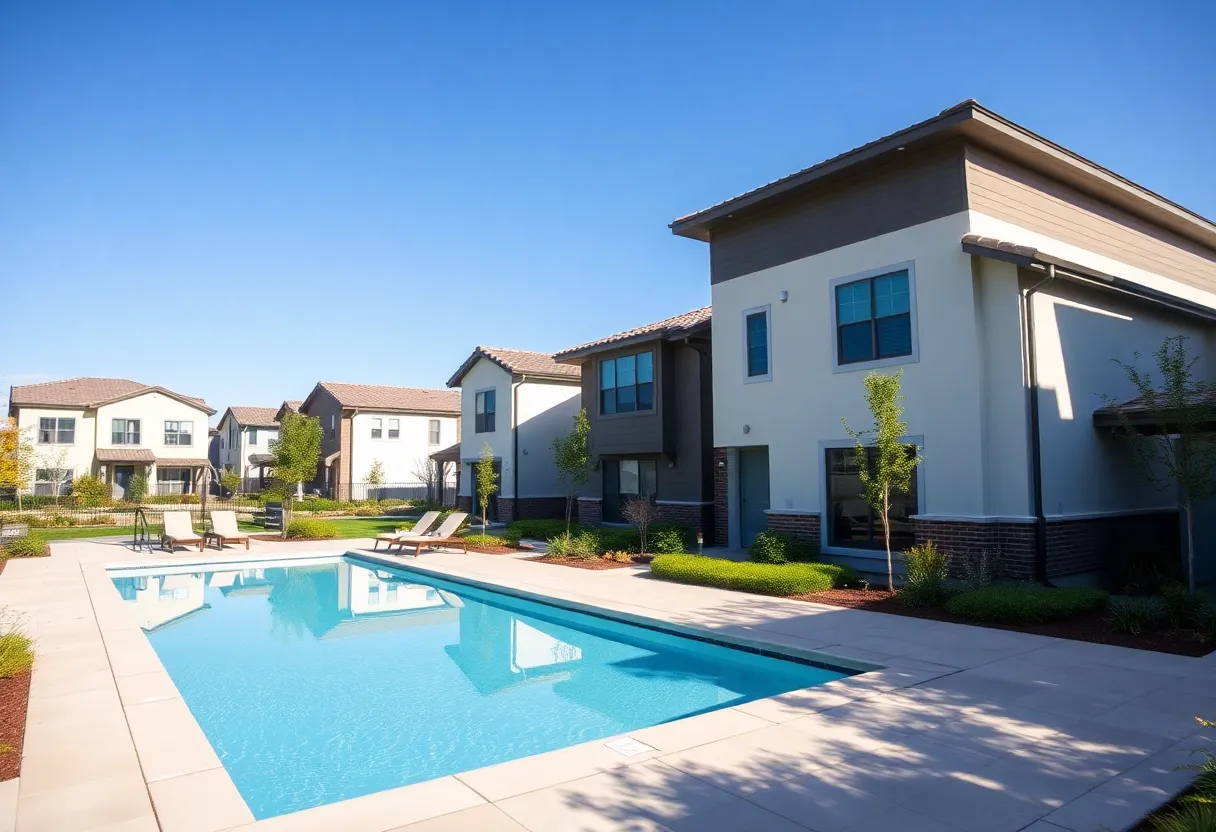 Modern build-to-rent community in Liberty Hill, Texas