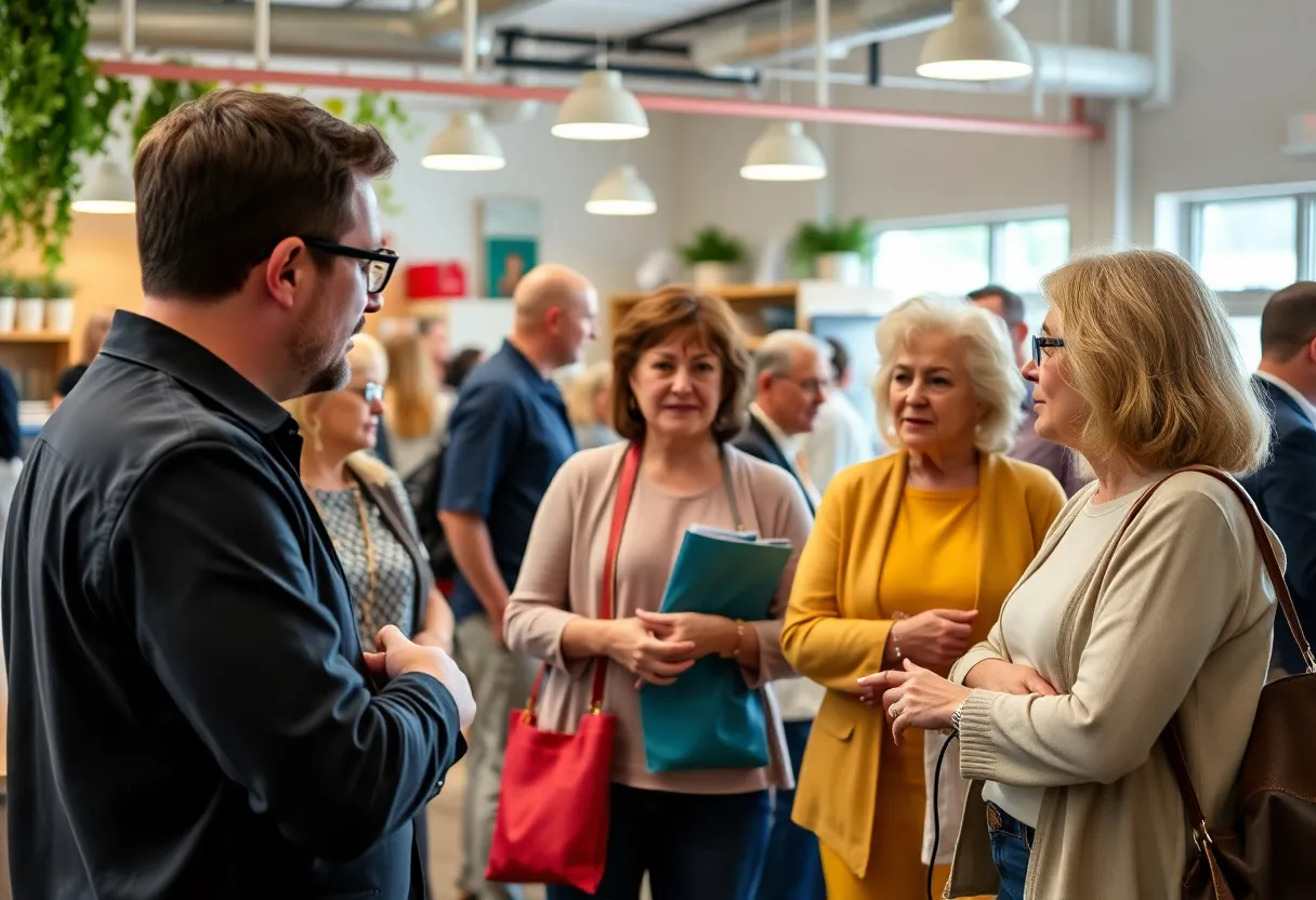 Local entrepreneurs celebrating achievements in senior care