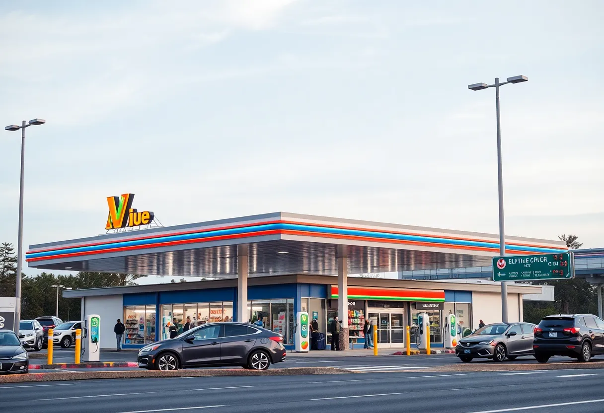 Buc-ee's travel center at I-35 and Yarrington Road in San Marcos, Texas