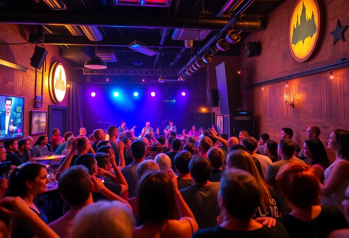 Carly Cosgrove performing live in Austin with an engaged crowd