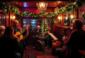 Holiday celebration at FitzGerald's Sidebar with live jazz music