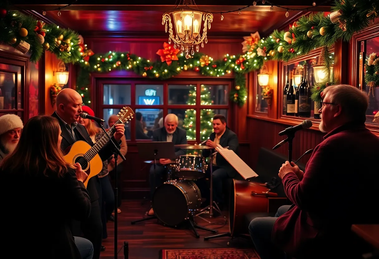 Holiday celebration at FitzGerald's Sidebar with live jazz music