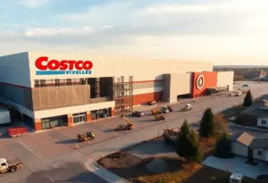 Construction site of Costco and Target in Liberty Hill, Texas